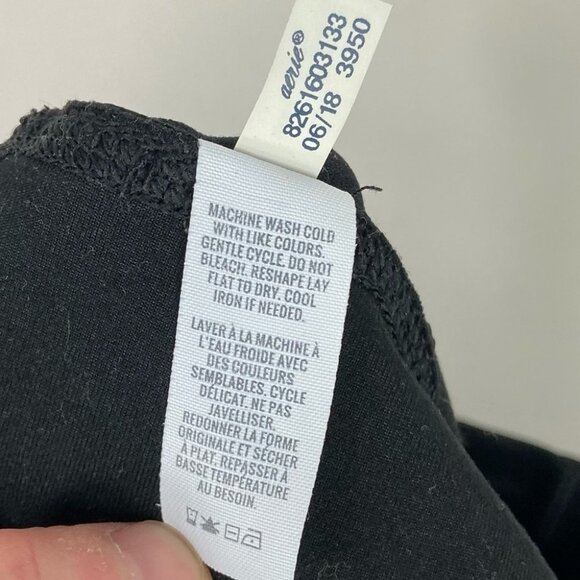 Aerie Mesh Cut Out Black Chill Play Move Leggings High Rise Size Small Short - Picture 9 of 12